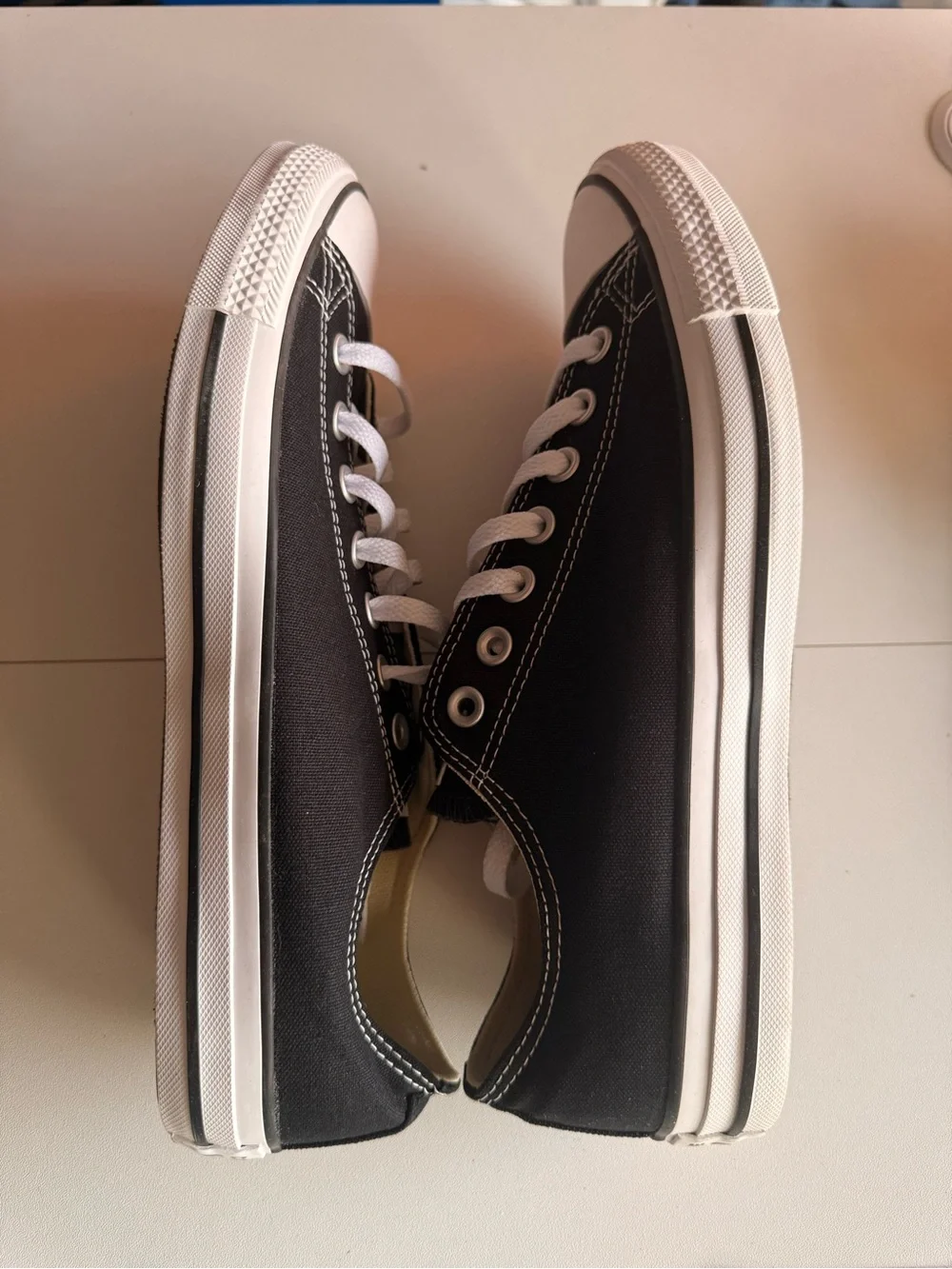 Converse Chuck Taylor All Star OX Black Low Top Sneakers Men’s 10 Women’s 12 NWT - Picture 9 of 10